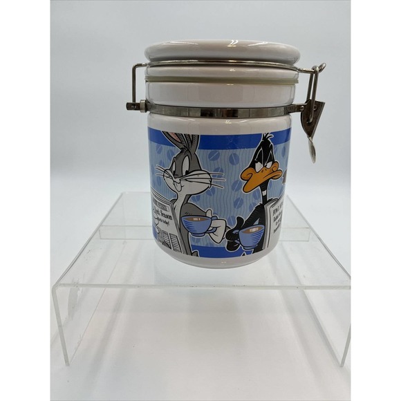 Warner Bros Looney Tunes Ceramic Bowl ‘94 amd Jar ‘97 - Picture 10 of 12